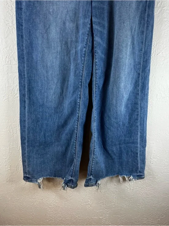 American Eagle Dreamy Drape Stretch Super High-Waisted Baggy Wide-Leg Jeans - Picture 8 of 15